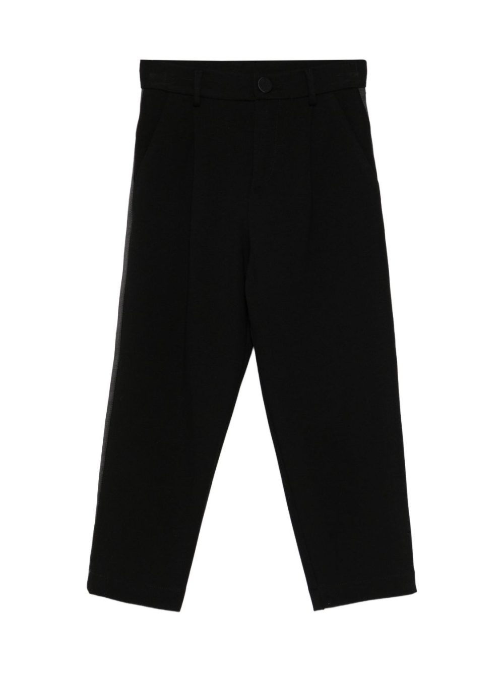 Pantaloni per bambina Douuod Kids nero con dettaglio a righe DX6P40 J0371 930 DOUUOD KIDS 