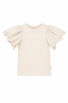 T-shirt Ritza per bambina Molo beige con dettagli occhielli 2S26A207 2444 MOLO KIDS 