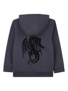 Felpa per bambino Givenchy Kids blu con stampa con logo frontale H30943 853 GIVENCHY KIDS 
