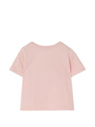 T-shirt per bambina Burberry Kids rosa con stampa logo sul davanti 8125854 C2989 BURBERRY KIDS 