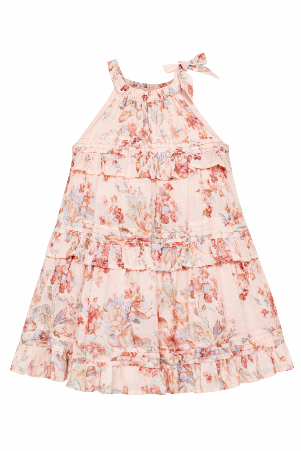 Abito per bambina Zimmermann Kids rosa con stampa floreale 9263DR S261 ZIMMERMANN KIDS 