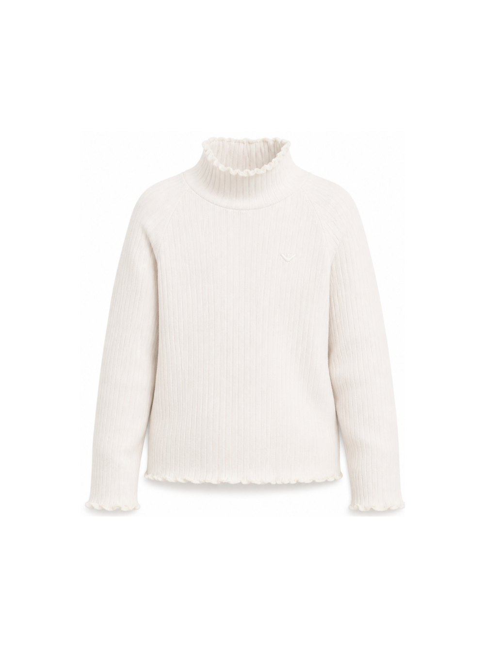 Maglione tote per bambina Emporio Armani Kids bianco crema con scollo alto EG000819 AF26099 U1009 EMPORIO ARMANI KIDS 