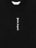 Abito per bambina Palm Angels Kids nero con dettaglio logo PGDB002S26JER001 110 PALM ANGELS KIDS 