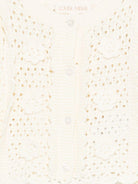 Cardigan Chai per neonata Louise Misha bianco con trama ricamata FRC-S26-C0150 CREAM LOUISE MISHA 
