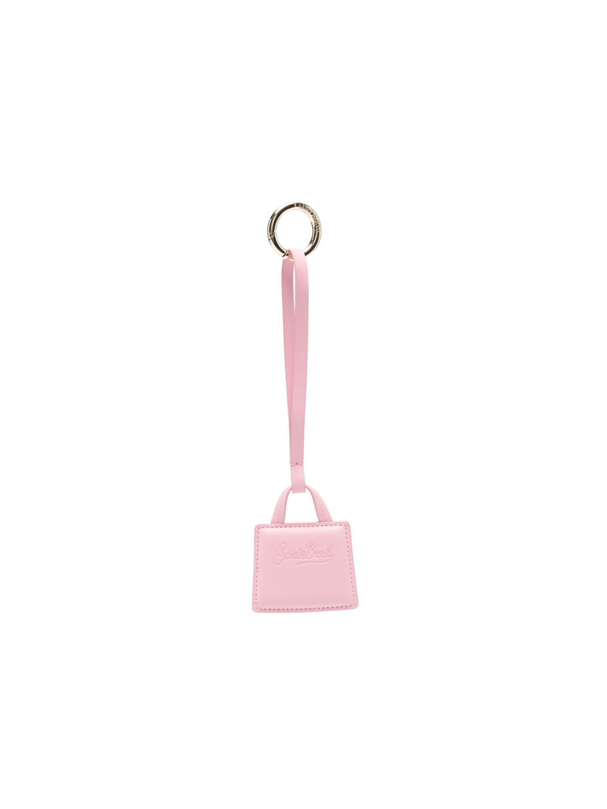Charm per borse MC2 Saint Barth rosa con logo impresso BCHARM01 01871L MC2 ST. BARTH KIDS 