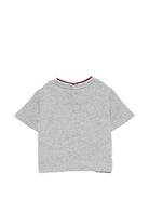 T-shirt per neonato Emporio Armani Kids grigio con patch logo EB001439 AF13715 O8042 EMPORIO ARMANI KIDS 