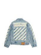 Giacca per bambina Off-White Kids denim con chiusura a bottoni 44GYE001S26D001 452 OFF WHITE KIDS 