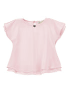 Blusa per bambina Monnalisa rosa con dettaglio fiocco posteriore 17G303 7113 0090 MONNALISA KIDS 