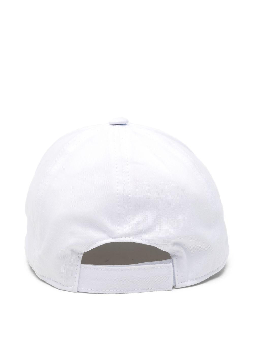 Cappello per bambini Balmain Kids bianco con logo BX0P17 Z1053 100NE BALMAIN KIDS 