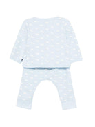 Set t-shirt e pantaloni per neonato Petit Bateau azzurro con stampa balene all-over A0FQW 01 PETIT BATEAU KIDS 