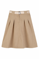 Gonna per bambina Lanvin Enfant beige con passanti per cintura N30351 209 LANVIN 