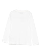 T-shirt per bambini Moschino Kids bianco con stampa grafica HUO00ZLAA01 10063 MOSCHINO KIDS 