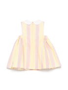 Abito baby in popeline per neonata Fendi Kids multicolor con motivo Pequin BFB542 AS67 F1R0X FENDI KIDS 