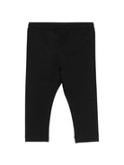 Leggins per neonata Moschino Kids neri con dettaglio Teddy Bear con cuore MIP032LBA00 60100 MOSCHINO KIDS 