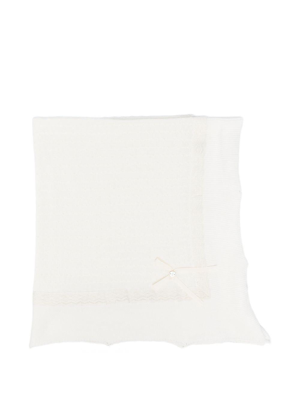 Coperta per neonati Paz Rodriguez avorio con pizzo Paz V26 029-123235 6062 PaZ RODRIGUEZ 