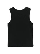 Canotta per bambina MSGM Kids nera con applicazioni S6MSJGTA100 110 MSGM KIDS 