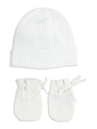 Set regalo per neonati Bonpoint bianco con dettaglio ricamato sul berretto PERZDID00103 002 BONPOINT KIDS 