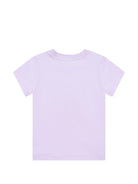T-shirt da bambina Moschino Kids viola con stampa orsacchiotto HGM06KLAA02 51683 MOSCHINO KIDS 
