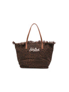Borsa da spiaggia MC2 Saint Barth animalier con logo sul davanti CBF0001 00588L MC2 ST. BARTH KIDS 