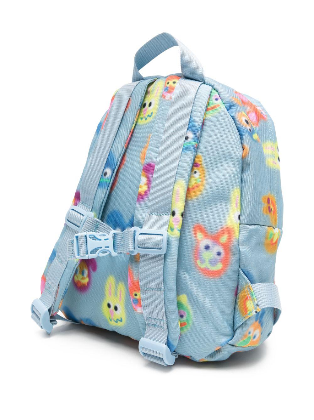 Zaino per bambino Molo blu con stampa grafica all-over 7S26V201 9559 MOLO KIDS 