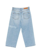Jeans per bambino Palm Angels Kids con dettaglio logo PBYB009S26DEN001 050 PALM ANGELS KIDS 
