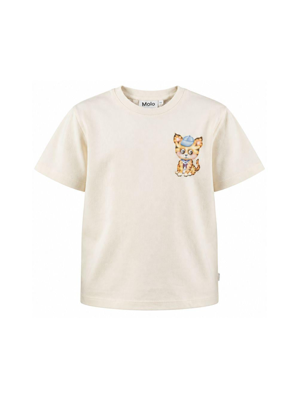 T-shirt per bambina Molo Kids bianca con stampa grafica 2W26A204 5785 MOLO KIDS 