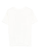 T-shirt per bambino Molo bianca con stampa grafica smile sul davanti 1S26A224 5632 MOLO KIDS 