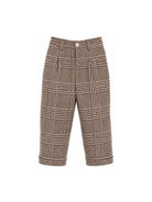 Pantaloni per bambino Eleventy Kids marrone con motivo a quadri EZ6H70 E0262 419BG ELEVENTY KIDS 