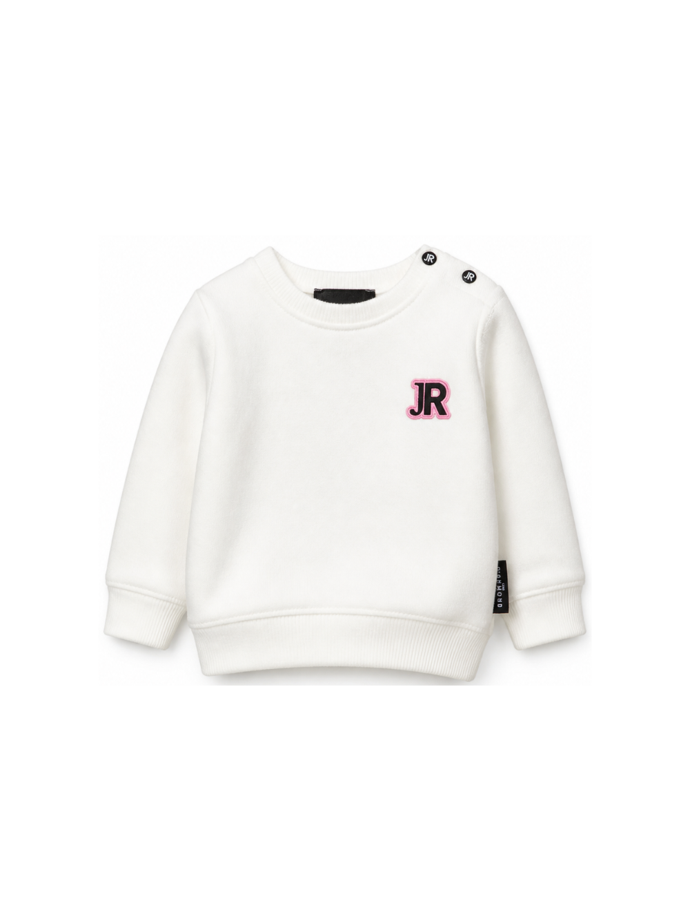 Felpa per neonati John Richmond Kids bianca con dettaglio logo RIA26028MA OFF-WHITE JOHN RICHMOND KIDS 