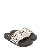 Ciabatte per bambina Elisabetta Franchi La Mia Bambina animalier con logo sul davanti F4A0E06081926 X253 ElISABETTA FRANCHI KIDS 
