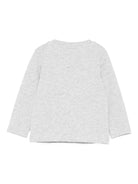 T-shirt per neonato Stella McCartney Kids grigio a maniche lunghe con stampa TX8580 Z0434 807 STELLA McCARTNEY KIDS 