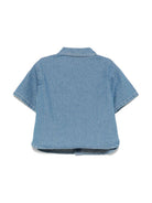 Camicia denim per neonato Moschino Kids indaco con chiusura con bottoni MUC01FL0E13 40933 MOSCHINO KIDS 