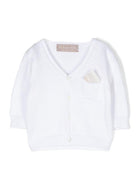 Cardigan per neonato La Stupenderia beige con taschino sul petto SCCR71101 R36 LA STUPENDERIA KIDS 