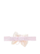 Fascia per capelli per neonata Monnalisa rosa con dettaglio con fiocco e fiore 73G005 7201 0091 MONNALISA KIDS 