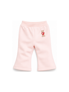 Pantaloni per neonata Moschino Kids rosa con motivo Teddy Bear MDP03NLDA63 50209 MOSCHINO KIDS 