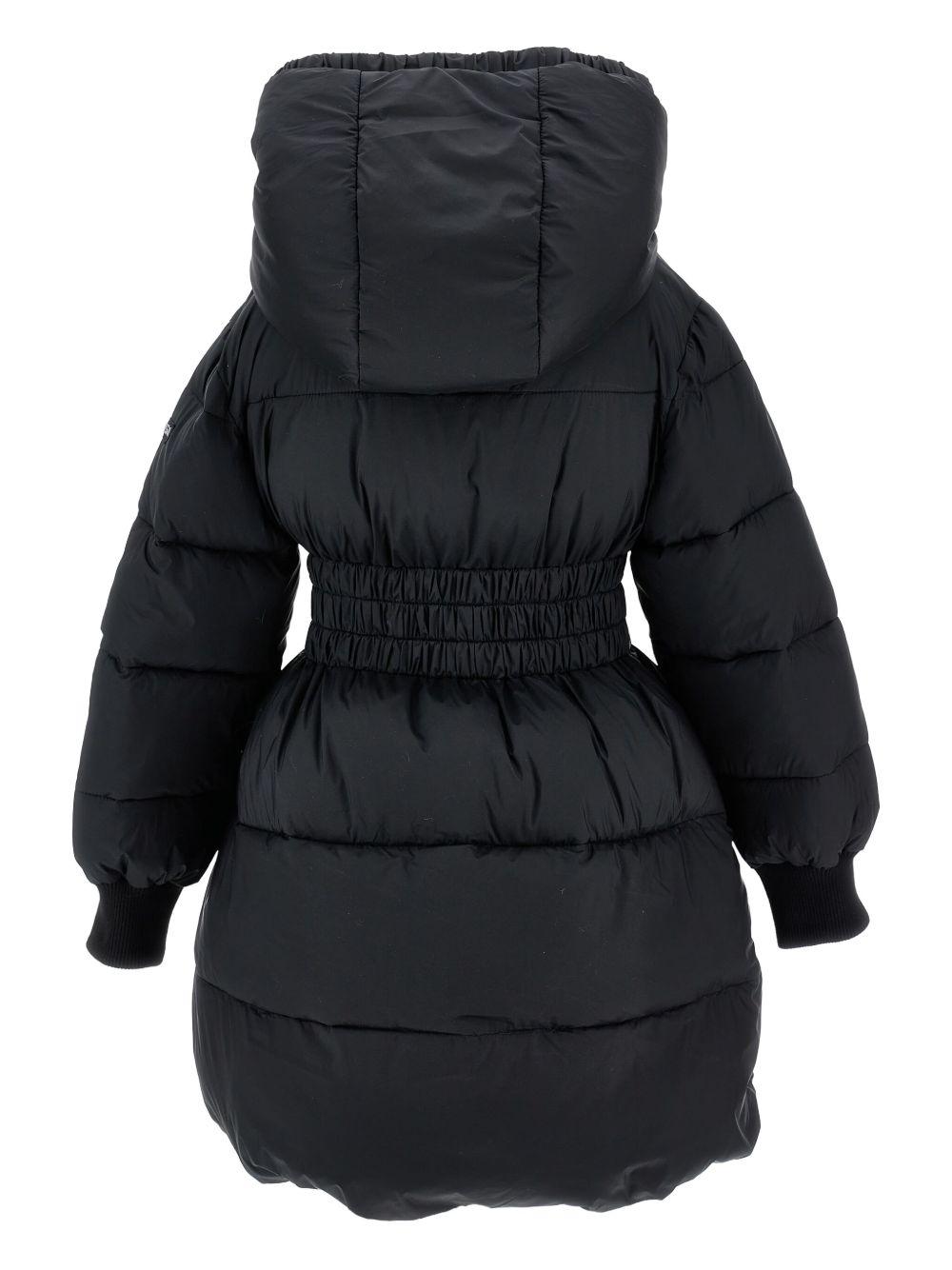 Piumino per bambina Monnalisa nero con cappuccio 17F102 6021 0050 MONNALISA 