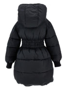 Piumino per bambina Monnalisa nero con cappuccio 17F102 6021 0050 MONNALISA 