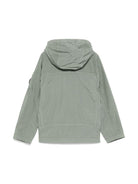 Giacca per bambino C.P. Company Kids grigio con applicazione CUS010L3C00 31870 C.P.COMPANY KIDS 