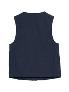 Gilet per bambino Fay Kids blu con scollo a V FY2Q12 I0315 620 FAY KIDS 