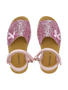 Sandali per bambina Monnalisa rosa con dettagli in paillettes 87G003 7711 G091 MONNALISA KIDS 