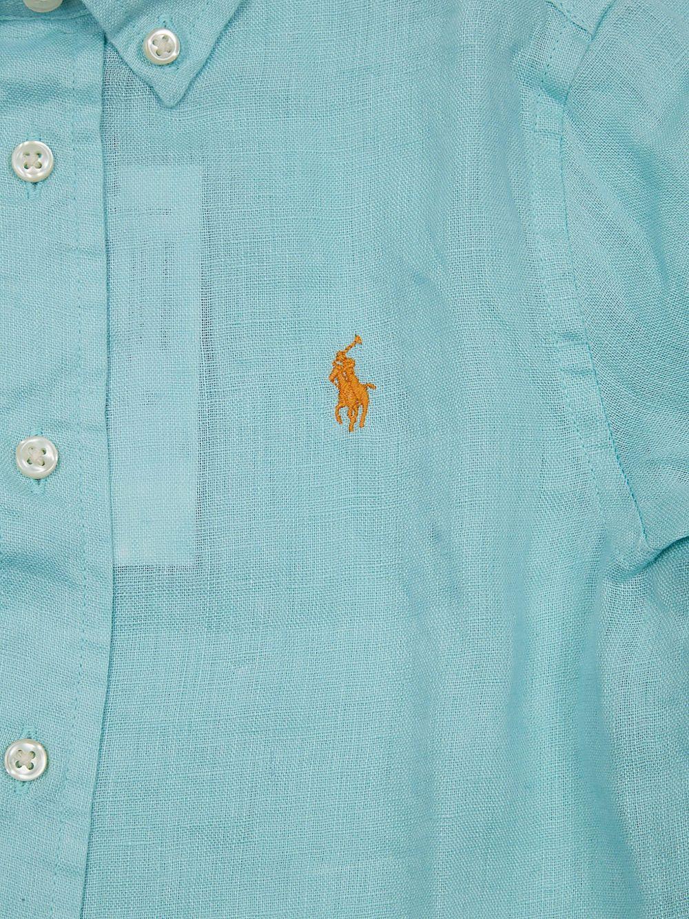 Camicia per bambino Polo Ralph Lauren Kids azzurra con motivo Polo Pony 322967600 506 Ralph Lauren kids 