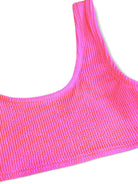 Bikini per bambina Molo Nola fucsia con trama effetto crêpe 8S26P106 8489 MOLO KIDS 