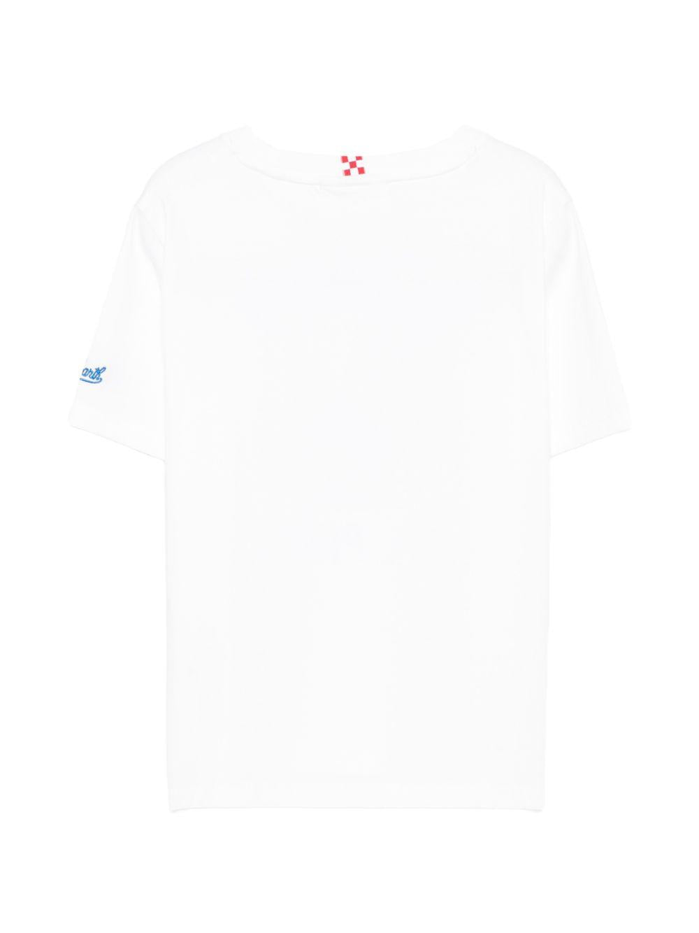 T-shirt per bambino MC2 Saint barth Kids bianca con stampa maialino DNV0001 01962L MC2 ST. BARTH KIDS 