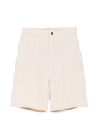 Shorts per bambino Emporio Armani Kids beige con trama a coste EB001062 AF20709 U1156 EMPORIO ARMANI KIDS 