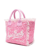 Borsa tote Colette MC2 Saint Barth animalier con dettaglio frange COL0001 03479L MC2 ST. BARTH KIDS 