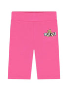 Set t-shirt e shorts per bambina Moschino Kids fucsia con stampa Teddy Bear HAG01HLBA00 50533 MOSCHINO KIDS 