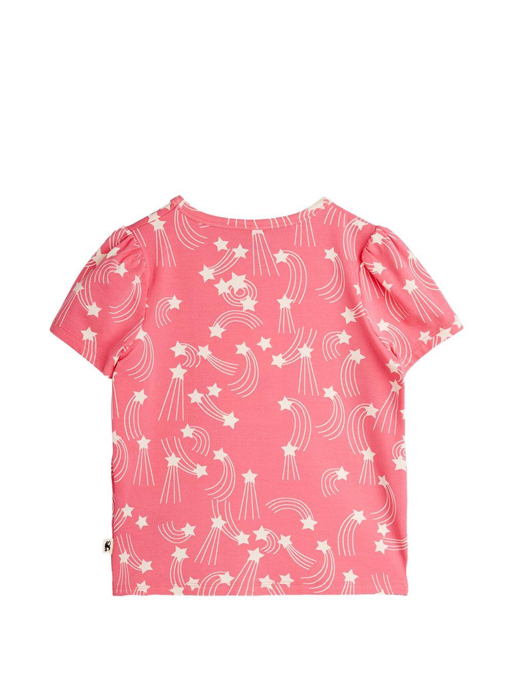T-shirt per bambina Mini Rodini rosa con stampa all-over stelle 26220149 PINK MINI RODINI KIDS 