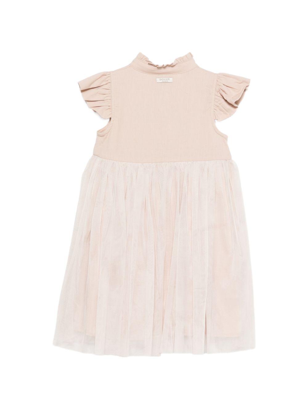 Abito Fleurence per bambina Donsje beige con ruches 4062900 DI005 DONSJE KIDS 
