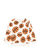 Felpa per bambino Stella McCartney Kids bianca con stampa grafica all-over TY4Q70 Z3521 137MC STELLA McCARTNEY KIDS 