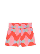 Shorts per neonata Stella McCartney Kids rosa con stampa a pois azzurri TY6169 Z3604 426MC STELLA McCARTNEY KIDS 